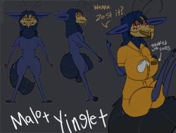 2026 anthro bedroom_eyes biped black_body black_hair bone claws clothing digital_media_(artwork) english_text female footwear hair hi_res looking_at_viewer malo mammal model_sheet narrowed_eyes neck_tuft out-of-placers prison_uniform rockpankake scp-1471 scp_foundation seductive simple_background skull skull_head socks solo standing tail talking_to_viewer text tuft yinglet