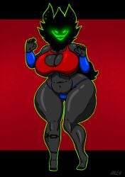 1girls belyasnikov big_breasts boob_window breasts child_bearing_hips cleavage female female_only fishnet_armwear fishnets giant_breasts gigantic_breasts huge_breasts huge_thighs large_breasts monster monster_girl oc original_character smiler_(the_backrooms) the_backrooms thick_thighs thighs thunder_thighs wide_hips