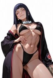 1girls ai_generated akatsuki_(naruto) female female_only hyuuga_hinata long_hair naruto naruto_(series) naruto_shippuden solo solo_female tagme