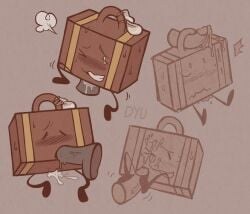 box cum erection female inanimate_insanity object_shows penis shape suitcase_(ii)