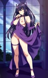 character_request copyright_request large_breasts lindaroze nipples pussy pussy_out skimpy_dress tagme tits_out