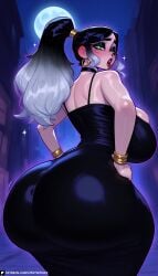 1female 1girls 3:4 ai ai-created ai_art ai_assisted ai_female ai_generated artist_logo artist_name artist_request artist_signature artist_upload artist_website black_dress black_eyeshadow black_hair breasts breasts_apart breasts_bigger_than_body breasts_bigger_than_head breasts_bigger_than_torso breasts_out breasts_outside chubby_female colored_outline contrapposto curly_sidelocks digital_art digital_drawing digital_drawing_(artwork) digital_media digital_media_(artwork) digital_painting digital_painting_(artwork) embarrassed embarrassed_exposed_female embarrassed_expression embarrassed_female embarrassed_nude_female entrophex123 fat_ass fat_legs female_focus focus focus_on_female focus_on_human from_behind full_moon giant_ass giant_breasts giant_thighs gigantic_ass gigantic_breasts gigantic_butt gigantic_hips gigantic_thighs glowing_eyes gold_earrings gold_jewelry gradient_eyes gradient_hair green_eyes half-closed_eyes high_heels high_ponytail high_quality high_resolution highres hips_wider_than_shoulders huge_ass huge_breasts huge_butt huge_thighs large_ass large_breasts large_butt large_thighs night open_mouth original original_art original_artwork original_character original_characters originalcharacter patreon patreon_artist patreon_link patreon_logo patreon_reward patreon_url patreon_username shiny_dress shiny_skin sidelocks silver_hair solo solo_female solo_focus solo_in_panel street tight_clothing tongue upper_teeth watermark white_pupils wide_hips