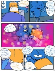algebralien battle_for_dream_island battle_for_dream_island_again bed bedroom bfb bfdi bfdia comic cum four_(bfb) imminent_cunnilingus object_shows pussy pussy_juice
