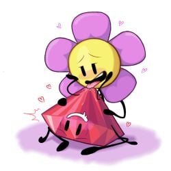 battle_for_dream_island battle_for_dream_island_again bfb bfdi bfdia clitoris cunnilingus flower_(bfdi) object_shows pussy pussy_juice ruby_(bfdi) saliva spread_legs