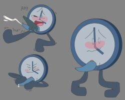 autofootjob battle_for_dream_island battle_for_dream_island_again bfb bfdi bfdia clock clock_(bfdi) cum cumshot genital_slit handjob object_shows stroking_penis tentacle_penis