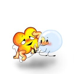 algebralien battle_for_dream_island battle_for_dream_island_again bfb bfdi bfdia bubble_(bfdi) cum handjob object_shows stroking_penis tag tentacle_penis x_(bfb)