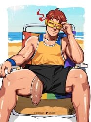 bara big_penis cock cyclops_(x-men) dick gay male male_only marvel marvel_rivals muscular muscular_male penis scott_summers solo veiny veiny_penis velgaty x-men