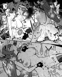 after_sex anus ass blush boots breasts condom cowgirl_position cum cum_in_pussy cum_on_body cumdrip demon_horns doggystyle fangs fingerless_gloves gloves greyscale heart heart-shaped_pupils hololive hololive_english horns impregnation interlocked_fingers irys_(hololive) irys_(irys_2.0)_(hololive) irys_(race_queenrys)_(hololive) kissing_penis long_hair medium_breasts moketa monochrome nail_polish penis pointy_ears pussy rough_sex sex sex_from_behind spanked spanking straddling symbol-shaped_pupils thigh_boots tongue tongue_out used_condom very_long_hair visor_cap