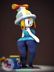 1girls 3d 3d_(artwork) ass back bare_shoulders big_ass big_breasts big_butt big_thighs breasts bubble_ass bubble_butt butt clothed clothing concordian connie_(mario) curvy dat_ass dat_butt dress female female_only gamer126i hat humanoid kabalmystic_(style) looking_back looking_back_at_viewer mario_(series) mario_and_luigi_(series) nintendo no_nose short_dress sleeveless_dress solo thick thick_ass thick_butt thick_hips thick_thighs thighs trousers wide_hips wink winking_at_viewer