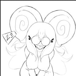 big_glasses big_teeth colombian_female cukizilla eyecaramel female_focus female_only glasses hispanic_female hispanic_youtuber long_hair mole_on_breast moles moles_on_breasts naked_female nude_female rat_ears rat_girl sketch youtube youtube_hispanic
