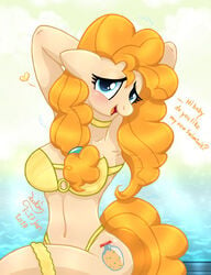 anthro bikini female friendship_is_magic joakaha my_little_pony pear_butter_(mlp) solo