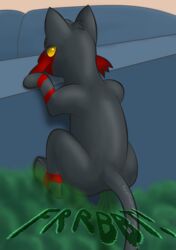 absurd_res ambiguous_gender ass colored digital_media_(artwork) drawing fart fart_cloud feline fur hi_res imlutio litten mammal nintendo pokémon_(species) pokemon pokemon_(species) raised_tail shaded solo video_games