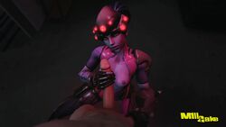 3d animated areolae big_penis breasts erection fellatio female handjob light-skinned_male looking_at_viewer m1llcake male nipples no_sound oral overwatch penis pov source_filmmaker straight video widowmaker