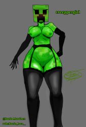 creeper dario_loco_ lingerie milf minecraft minecraft_mob