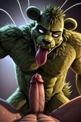 2boys ai_generated imminent_oral springtrap_(fnaf) tagme yaoi