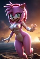 ai ai_generated amy_rose furry hedgehog holidayking sonic_(series) sonic_the_hedgehog_(series)