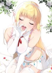 1girls bare_shoulders big_breasts big_thighs blonde_hair blowjob blowjob_face blowjob_gesture bra closed_eyes commission elbow_gloves elf elf_ears elf_female elf_girl elf_no_radral fairy fellatio fellatio_face fellatio_gesture flower flower_background garter_straps glass golden_hair hairband inari_(inariya) inviting inviting_to_sex light-skinned_female light_skin long_hair miniskirt open_clothes oral oral_sex radral_dovahkiin_(dseptet) ribbon rose_petals satin_gloves see-through see-through_bra see-through_clothing sexually_suggestive short_sleeves simple_background skirt sleeveless sleeveless_shirt stockings thighhighs thighs tongue tongue_out white_gloves white_legwear white_stockings white_thighhighs