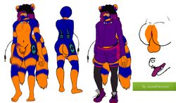 anthro anus ass clothing feline footwear girly hybrid invalid_tag jackie_(jackiepancoon) jackiepancoon legwear looking_at_viewer male mammal model_sheet ms_paint panther penis procyonid raccoon shoes socks solo speaker stockings