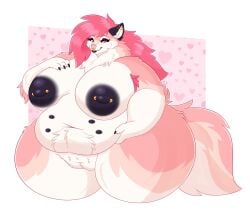 anthro bbw belly_nipples big_areola big_ass big_belly big_breasts big_butt big_nipples big_thighs black_nipples chubby chubby_anthro chubby_female dark_pink_hair fat fat_arms fat_ass fat_belly fat_breasts fat_butt fat_pussy fat_thighs fur furry gigantic_ass gigantic_belly gigantic_breasts gigantic_butt gigantic_thighs gold_(metal) heart heart heart_symbol huge_ass huge_belly huge_breasts huge_butt huge_nipples huge_thighs jewelry large_ass large_belly large_breasts large_butt large_thighs looking_at_viewer massive_ass massive_belly massive_breasts massive_butt massive_thighs naked naked_female nipple_piercing nose_piercing nose_ring obese obese_anthro obese_female overweight overweight_anthro overweight_female pink_body pink_eyes pink_fur pink_hair ssbbw valentine_(bjornn) vixentine white_body white_fur white_hair wolf wolf_ears wolf_girl wolf_tail