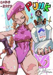 1girls big_ass blonde_hair cammy_white congratulations evo female female_only leotard pungter street_fighter street_fighter_6 thick_thighs thigh_gap wink