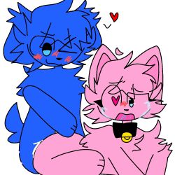 adopt_me adopt_me_(roblox) blue_dog_(adopt_me) blue_fur cat_collar cat_ears collar crying cum flora_kit heart_eye hi_res pink_cat_(adopt_me) pink_fur rape roblox tagme tail