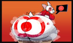 1girls anthro ass bubble_ass bubble_butt bullseye_(target) feelingdrowzy female furry huge_ass huge_butt hyper hyper_ass musk musk_clouds nervous sweat sweaty sweaty_butt target_corporation thick_ass thick_thighs