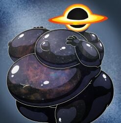 anthro anthrofied bbw big_areola big_ass big_belly big_breasts big_butt big_nipples big_thighs black_body black_hole chubby chubby_anthro chubby_female fat fat_ass giantess gigantic_ass gigantic_belly gigantic_breasts gigantic_butt gigantic_thighs hage huge_ass huge_belly huge_breasts huge_butt huge_nipples huge_thighs humanoid large_ass large_breasts obese obese_anthro obese_female overweight overweight_anthro overweight_female solo space ssbbw surprised tagme tagme_(character) thick_thighs yosioka_san