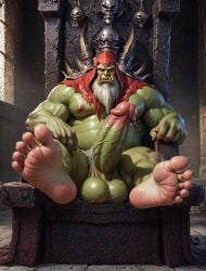 1boy 1dilf 1male 1man abs ai_generated armpit_hair armpits balls bara beard big_balls big_muscles big_nipples big_pecs big_penis booster_rex daddy dilf erect_nipples erection feet foot_fetish gay green_body gul'dan huge_balls huge_cock huge_muscles huge_nipples huge_pecs humanoid hunk male male_focus male_only man manly master muscular muscular_humanoid muscular_male navel nipples nude orc pecs penis pointy_ears pubic_hair solo sweat tusks warcraft white_hair