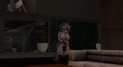 3d anthro cocoa30 fleshlight furry futanari helluva_boss knotted_penis loona_(helluva_boss) masturbation self_upload