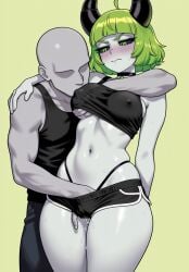 ai_generated dolphin_shorts dota dota_2 groping groping_breasts groping_from_behind mayihavesomeslops pugna_(pugna's_quest)