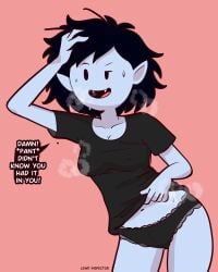 adventure_time after_sex lewd_inspector lifting_shirt marceline marceline_abadeer marceline_the_vampire_queen messy_hair sweating sweaty