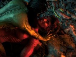 2girls 3d 3d_(artwork) 3d_artwork 3d_background 3d_model 3d_render 4k absurd_res absurd_resolution absurdres athletic athletic_female baldur's_gate baldur's_gate_3 black_hair blender_(software) body_modification body_scars braid braided_hair broken_horn brown_hair burn_scar claws completely_naked completely_naked_female completely_nude completely_nude_female dungeons_and_dragons elf_ears erect_nipples f/f fangs fantasy female/female forgotten_realms githyanki githyanki_female green-skinned_male green_skin hard_nipples horn horns humanoid humanoid/humanoid implants invader_doomest karlach lae'zel larian_studios lesbian medieval_fantasy naked naked_female nude nude_female outdoor_nudity outdoor_sex outdoors outdoors_nudity outdoors_sex pointy_ears red-skinned_female red_hair red_skin scar scars shaved_side tattoo tattooed tattooed_female tattoos tiefling tiefling_girl toned toned_female two-tone_hair warpaint wizards_of_the_coast yuri