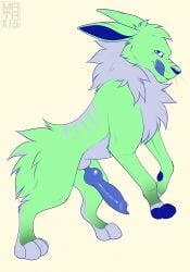 animal_genitalia animal_penis anthro blue_eyes blue_penis canine_genitalia canine_penis colored digital_drawing_(artwork) digital_media_(artwork) eeveelution erection feral generation_1_pokemon genitals hi_res jolteon knot knot_root knotted_penis licking licking_lips looking_at_viewer male mataki23 nintendo paws penis pokemon pokemon_(species) sheath side_view simple_background snout solo tongue tongue_out vein veiny_penis whiskers