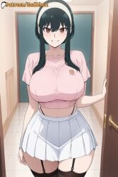 1girls ai_generated ass ass_focus black_hair breasts cameltoe cosplay curvy curvy_figure female female_only huge_ass huge_breasts light-skinned_female long_hair mature_female milf mother ponytail red_eyes room shiny_skin smile spy_x_family steaming_body thick_thighs thighs wife yor_briar yor_forger zadbhell