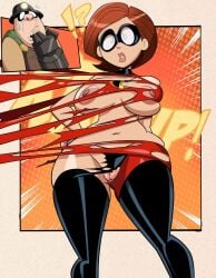 1girls big_ass big_boobs big_breasts big_butt big_hips boobs breasts completely_naked completely_naked_female completely_nude completely_nude_female elastigirl elastigirl_(original_supersuit) embarrassed embarrassed_nude_female enf grimphantom helen_parr hero hero_suit heroine mask masked masked_female naked naked_female nipples nude nude_female onomatopoeia pussy ripped_clothes ripped_clothing surprised surprised_expression the_incredibles tits torn_bodysuit torn_clothes torn_clothing