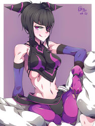 black_hair capcom falco_arrow female female_only juri_han solo street_fighter street_fighter_iv