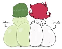 2026 2d 2d_(artwork) 2d_artwork 2girls ass ass_bigger_than_head ass_focus ass_to_ass breasts demon demon_girl digital_art digital_drawing_(artwork) digital_media_(artwork) disgust_(inside_out) disney duo fat_ass female green_hair green_skin hazbin_hotel inside_out naked naked_female niffty nude nude_female pixar pussy red_hair tagme text theslashfive vagina vivienne_medrano vivziepop vulva white_skin