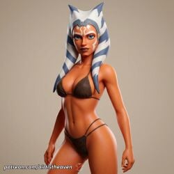 ahsoka_tano ai_generated airtist alien alien/human alien_girl alien_humanoid athletic bikini bikini_bottom bikini_top bra clone_wars close-up close_up closeup female female_only fit high_resolution highres orange_body panties patreon solo star_wars star_wars:_the_clone_wars tagme thong togruta underwear