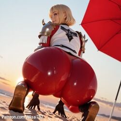 ai_generated alisai752 big_ass big_breasts cha_hae_in female female_only huge_ass huge_breasts latex solo_leveling tagme_(zi_grein)