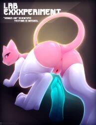 2026 absurd_res all_fours anus blush bodily_fluids butt clothed clothing crystal_(darcain) dildo english_text female feral generation_1_pokemon genital_fluids genitals gloves handwear hi_res legendary_pokemon legwear looking_at_viewer looking_back mammal mew_(pokemon) nintendo partially_clothed pokemon pokemon_(species) presenting presenting_hindquarters raised_tail sex_toy solo stockings tail text thick_thighs vaginal_fluids visionaryserpent vulva