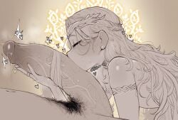 2026 2boys 2d 2d_(artwork) big_penis blush blush_lines blushing closed_eyes cock cock_worship elden_ring femboy femboydom femboysub gay gay_male heart heart_symbol huge_penis kissing kissing_penis krekk0v large_penis long_hair male male/male male_only miquella otoko_no_ko penis penis_out precum pubic_hair trap yaoi