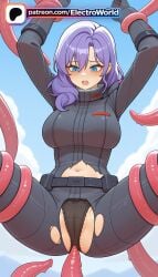 1girl 1girls 2026 ai_generated artist_name big_breasts big_chest big_tits blue_eyes blue_sky blush boobs breasts bust busty chest consensual_tentacles day electroworld gundam hi_res high_quality high_resolution highres imminent_rape jacket large_breasts legs_apart legs_spread long_tongue navel open_legs open_mouth panties pantyhose patreon patreon_username purple_hair restrained rosamia_badam sky splayed_legs spread_legs stable_diffusion tearing_clothes tentacle_sex tentacles tentacles_on_male tentacles_under_clothes tits torn_bodysuit torn_clothes torn_dress torn_jacket torn_legwear torn_panties torn_pants torn_shirt torn_skirt underwear watermark