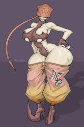 big_breasts big_butt bottomwear breasts butt cleavage clothed clothing dancer_(kingdom_hearts_ii) female footwear hand_on_butt hand_on_hip high_heels humanoid kingdom_hearts leotard methados nobody_(kingdom_hearts) not_furry pants pose shoes smile solo square_enix thick_thighs under_boob wide_hipped_female wide_hipped_humanoid wide_hips