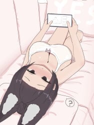 big_breasts bra cute female furry_ears