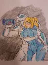 artist_request ass_grab big_breasts blonde_female blonde_hair blush blushing busty busty_female camel_toe cameltoe commission curvy curvy_body curvy_female curvy_figure dragon_ball dragon_ball_super dragon_ball_xenoverse dragon_ball_z fit_female frieza_race frost_demon grabbing_ass grabbing_from_behind groping groping_ass groping_breasts groping_from_behind groping_thighs imminent_rape metroid metroid_(creature) nipple_bulge oc original_character rubbing_pussy samus samus_aran tail tail_grab tail_wrap tail_wrapped_around thigh_grab voluptuous voluptuous_female