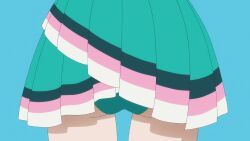 1girls animated ass ass_focus ass_shake close-up head_out_of_frame highres legs lower_body no_sound panties skirt standing tagme thighs underwear video