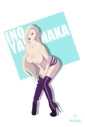 1girls artist_name big_breasts blazexer blonde_hair blue_eyes breasts character_name completely_nude female female_only full_body high_heel_boots high_heels ino_yamanaka knees_together_feet_apart lipstick long_hair looking_at_viewer makeup naked_with_shoes_on naruto naruto:_the_last naruto_(series) naruto_shippuden nude pinup plain_background platform_footwear platform_heels simple_background solo solo_focus thigh_boots topless very_long_hair watermark white_background white_skin