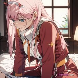 1girls ai_generated anime anime_girl big_breasts breasts dress henhalla.com hentai solo solo_female young younger_female zero_two_(darling_in_the_franxx)