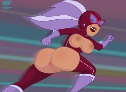 ass breasts breasts_out disney_channel gkg hamster_&_gretel no_panties pantless speeding_villain supervillain supervillainess