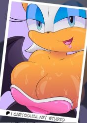 1girls 2024 bat big_breasts breasts cartoonia_art female furry furry_female furry_only looking_at_viewer photo rouge_the_bat sega sonic_(series) sonic_the_hedgehog_(series) sweat
